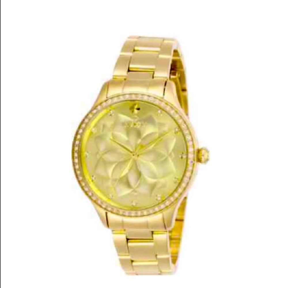 Gold Invicta Wildflower Quartz